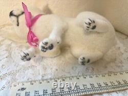 Dog Figurine, Little Chihuahua Puppy, OOAK handmade Dog, felted wool toy