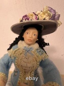 Dollhouse Miniature Artist Doll, Artisan Doll, Anabela of Spain, OOAK, 112