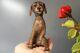 Dollhouse Miniature Felted Dog Ooak Drathaar Dog Toy