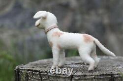 Dollhouse Miniature felted Dog OOAK dog collectible toy