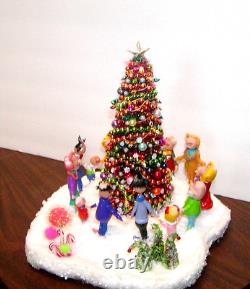 Dollhouse Miniatures OOAK Artist Made Grinch's Whoville Characters