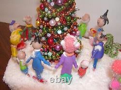 Dollhouse Miniatures OOAK Artist Made Grinch's Whoville Characters