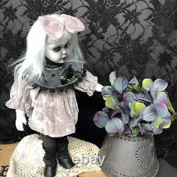 Dreadfully Odd Creepy Cute Gothic Horror Ghost OOAK Altered Repaint Art Doll