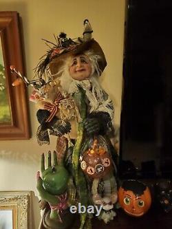Dustin Poche Atelier witch doll sculpture Halloween handmade OOAK one of a kind