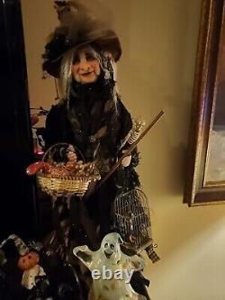Dustin Poche Atelier witch doll sculpture Halloween handmade OOAK one of a kind