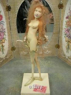 Dutch Artist Yvonne Flippse One of a Kind Papier Clay Fairy Superb Molding