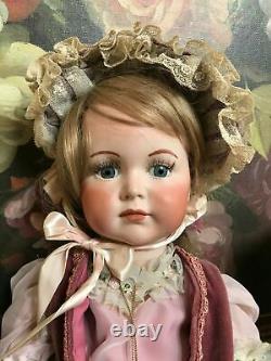 Estate of Canadian Doll Artist Joan Curtis Victorian Girl Bisque 24 BJD Signed