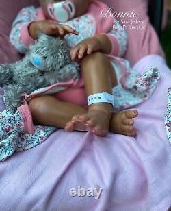 Ethnic Reborn Baby Girl Doll Bonnie (Rare ltd Maribel Villanova) by UK Artist