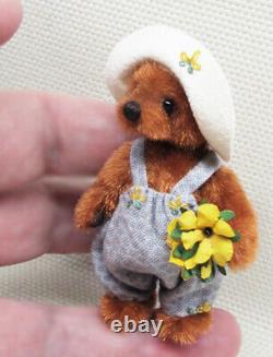 Eva by Inge Bears Ingrid Els handmade artist miniature teddy bear OOAK