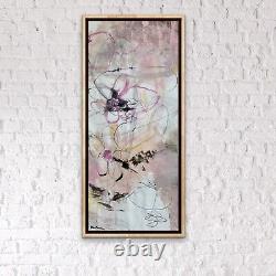 Floral muted colors OOAK original painting artwork Contemporary Abstract by KatC