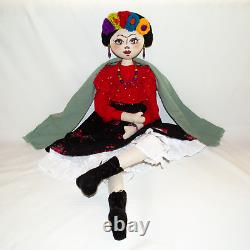 Frida Kahlo Unique Hand Made Art Doll
