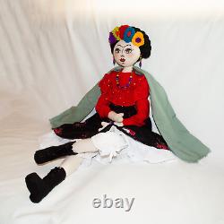 Frida Kahlo Unique Hand Made Art Doll