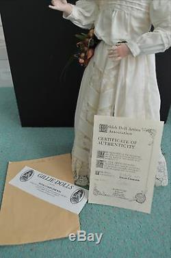 G. Charlson UK Artist STUNNING Wax/Porcelain Fashion Doll Estelle #4/10 with COA