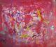 Giant Painting On Canvas One Of A Kind Wall Size Acrylic Ooak Red Style Artist