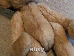 Geri Williams Hand Made Mink Kangaroo Fur Coat Teddy Bear OOAK Artist Designed