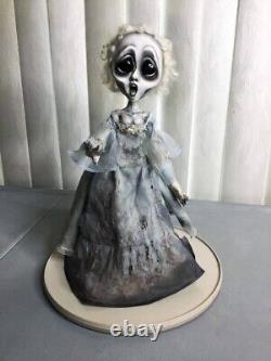 Ghost Art Doll OOAK, Halloween Decor, Banshee, Gothic Artist Doll, Sculpture