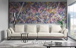 Giant Handmade Abstract Painting Artwork Rare Signed Ooak Hard To Find 18 Feet