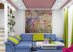 Giant Very Large Handmade Abstract Painting Signed Ooak Wall Size Graffiti
