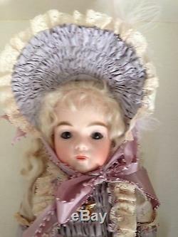 Gorgeous BRU Doll by Lindolly 13 American Artist Porcelain OOAK MIB withtag