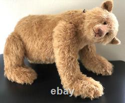 Gregory Gyllenship Mohair VTG Teddy Bear Fully Jointed LARGE Grizzly RARE AS IS