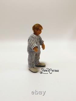 Hand Crafted Fine Art Mini sad toddler OOAK baby for 112 dollhouse