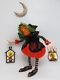 Handmade Mrs. Pumpkin Witch Ooak Art Doll