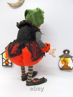 Handmade Mrs. Pumpkin Witch OOAK Art Doll