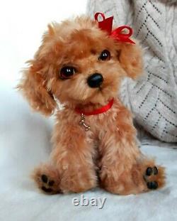 Handmade Realistic collectable toy, little puppy/dog, toy poodle, OOAK
