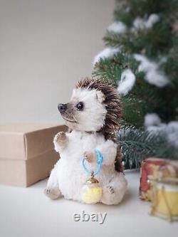 Hedgehog baby. OOAK artist teddy bear. Ukraine bear