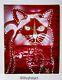 Hilary Druley Original Nm Art 8x10 Acrylic Painting Canvas Panel Spy Ooak Cat