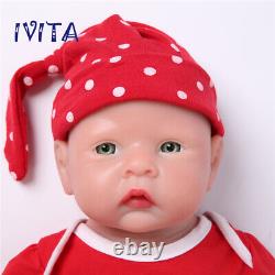 IVITA 20'' Full Body Silicone Doll Lifelike Baby Girl Newborn Infant Kids Gift