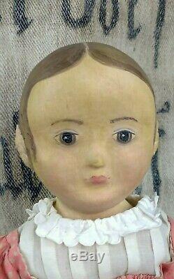 Izannah Walker artist doll, handmade doll, cloth doll, antique doll reproduction