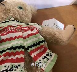 JENNIFER MURPHY Mohair Holiday Bear 14 Artist Bear Kiki Dress Snowman Chenille