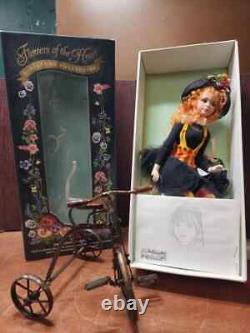 Jan Mclean Porcelain Jointed Doll Zinnia Flowers of the Heart withTricycle LE 500