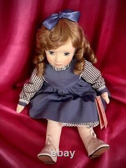 Judy Rankine Hand Painted Felt Artist Doll Fabric Over Porcelain Eunice 20 OOAK