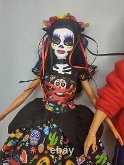 Ken Barbie Doll OOAK Set Dia De Los Muertos DAY OF THE DEAD Disney Coco Book Lot