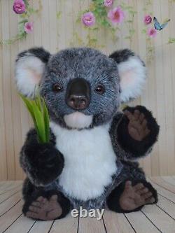 Kyoto koala art teddy handmade OOAK collectible toy gift 11 in