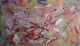 Large Acrylic Painting Jackson Pollock Style Super Large Size Ooak Original Art