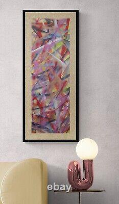 LARGE HANDMADE ABSTRACT Kandinsky MODERN STYLE SIGNED PAINTING OOAK ORIGINAL ART