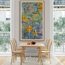 LARGE HANDMADE OOAK ABSTRACT Home DECOR STYLE PAINTING Garden of Delights
