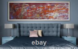 LARGE WALL HANDMADE ABSTRACT PAINTING James Steinmetz GRAFFITI STYLE SIGNED OOAK