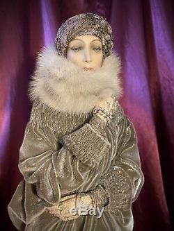 Lady in Gray 24 Doll Alexandra Koukinova Russian Porcelain Fantasy Artist Doll