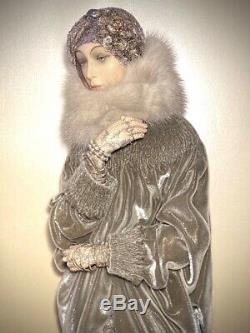 Lady in Gray 24 Doll Alexandra Koukinova Russian Porcelain Fantasy Artist Doll