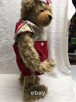 Large 23 Sailor Mohair Jointed Bear By Renowned Artist Diane Martin 1990 Ooak