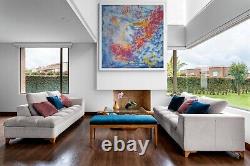 Large Handmade Abstract Painting Canvas Ooak Giant Original One Of A Kind Wallsz