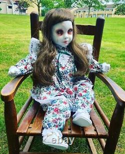 Large OOAK Creepy Vintage Victorian Scary Haunted Evil Gothic Horror Doll Goth