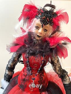 Large OOAK Posable Gothic Dripping Eyes Artist Doll 26 By Ekaterina Borzunova
