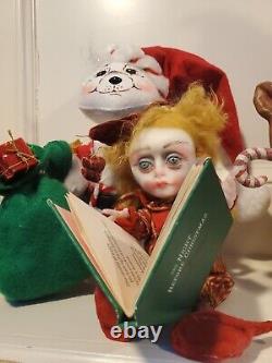 Lulu Lancaster ooak art doll one of a kind handmade Nutmeg Christmas elf