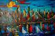 Mark Kazav Manhattan Usa Art Painting Original Oil Canvas Gallery Artist Nr