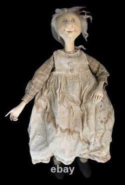 MINNIE MOSES OOAK Rare and Wonderful Folk Art Doll by Artist Pat Peak 1996